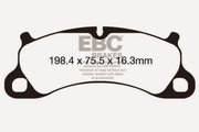 EBC 12-15 Porsche 911 (991) (Cast Iron Rotor only) 3.8 Carrera S Yellowstuff Front Brake Pads