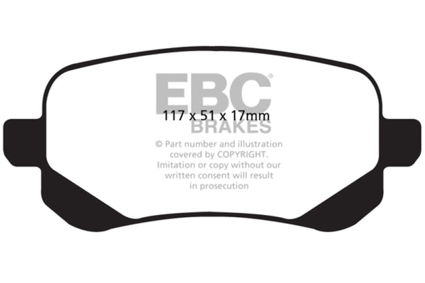 EBC 08-11 Chrysler Town & Country 3.3 Yellowstuff Rear Brake Pads