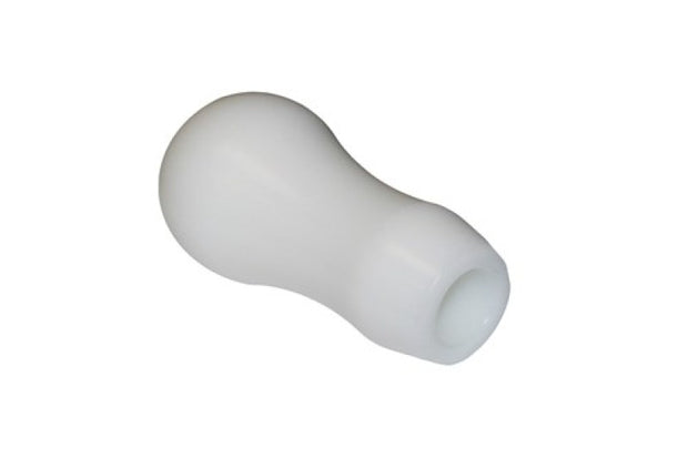 Torque Solution Delrin Tear Drop Tall Shift Knob (White): Universal 10x1.25