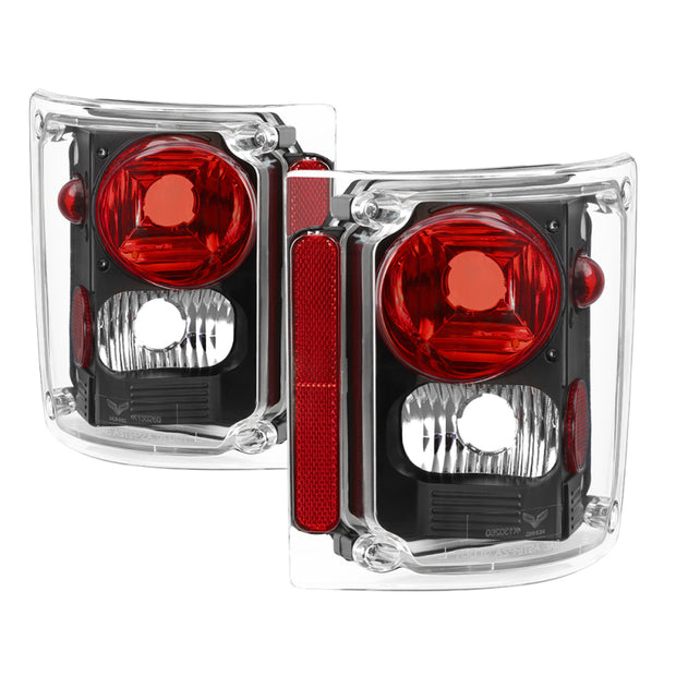 xTune Chevy Suburban 73-91 Euro Style Tail Lights - Black ALT-JH-CCK73-BK