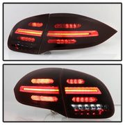 Spyder Porsche Cayenne 958 11-14 LED Tail Lights - Sequential Signal - Red Smoke