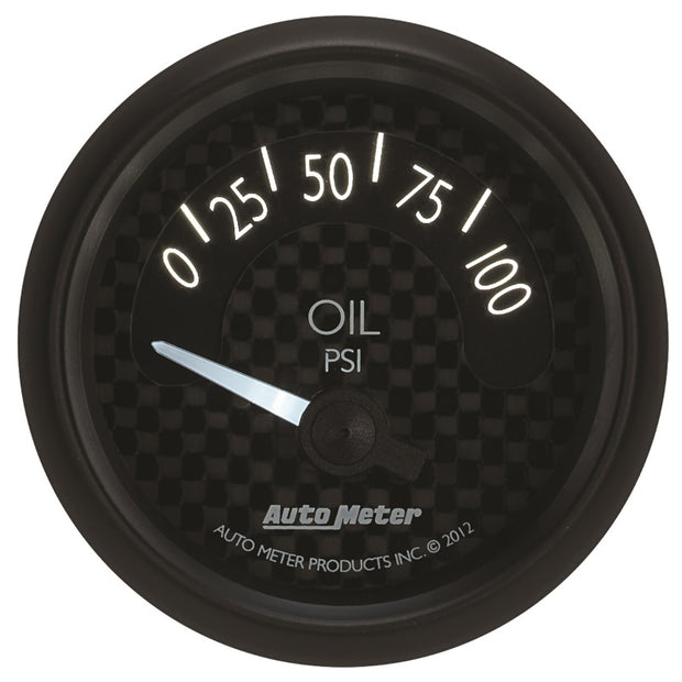 Autometer GT Series 52mm Short Sweep Electronic 0-100 psi Oil Pressure