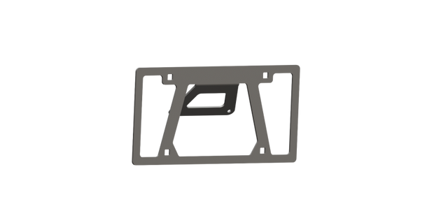 Road Armor Universal Front License Plate Mount- Tex Blk