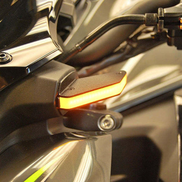 New Rage Cycles 20+ Kawasaki Z900 Front Turn Signals w/Load EQ