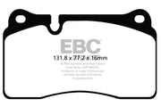 EBC 11-14 Audi TT RS 2.5 Turbo Yellowstuff Front Brake Pads