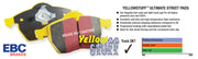 EBC 11-12 Audi A8 Quattro 3.0 Supercharged Yellowstuff Front Brake Pads