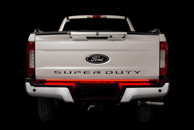 Putco 60in Red Blade LED Tailgate Light Bar for Ford Turcks w/ Blis and Trailer Detection