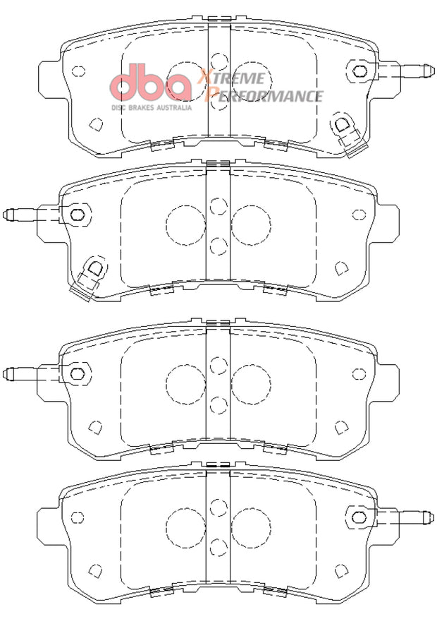 DBA 11-13 Infiniti QX56 (Rear Rotor) XP Performance Rear Brake Pads