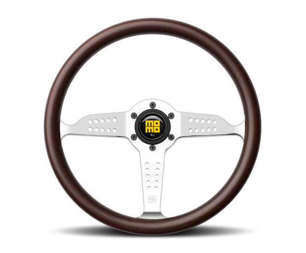 Momo Super Grand Prix Steering Wheel 350 mm - Mahogany Wood/Pol Spokes