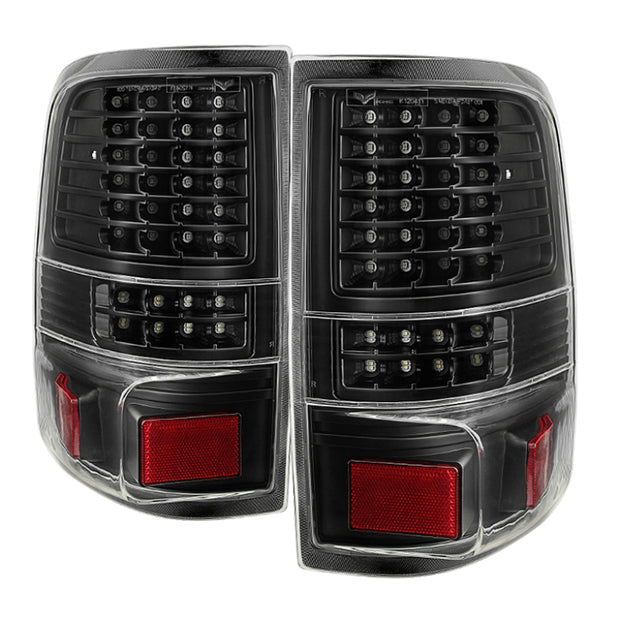 Xtune Ford F150 Styleside 04-08 LED Tail Lights Black ALT-JH-FF15004-LED-G2-BK