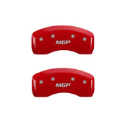 MGP 4 Caliper Covers Engraved Front & Rear MGP Yellow finish black ch