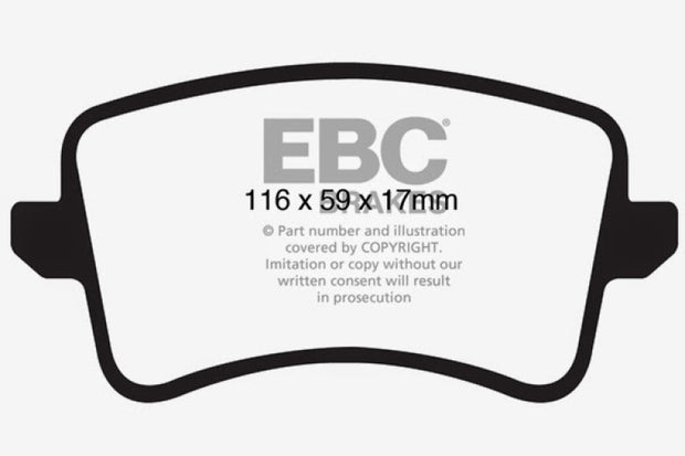 EBC 09-11 Audi A4 2.0 Turbo Greenstuff Rear Brake Pads