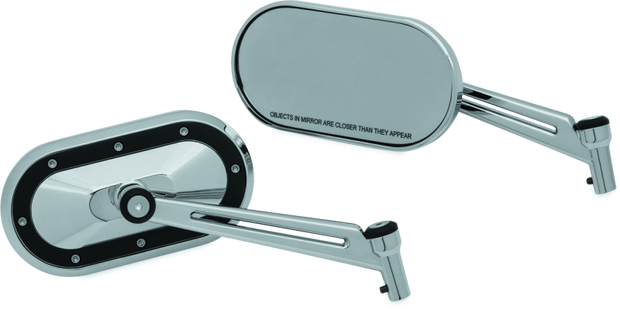 Kuryakyn Heavy Industry Mirrors Chrome/Black