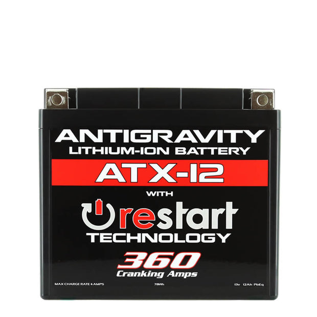 Antigravity YTX12 Lithium Battery w/Re-Start