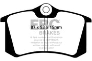 EBC 10-13 Audi A3 2.0 TD Greenstuff Rear Brake Pads