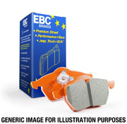 EBC 11+ Mclaren MP4-12C 3.8 Twin Turbo Orangestuff Rear Brake Pads