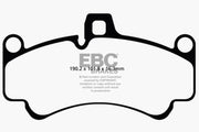 EBC 01-03 Porsche 911 (996) (Cast Iron Rotor only) 3.6 Twin Turbo GT2 Redstuff Front Brake Pads