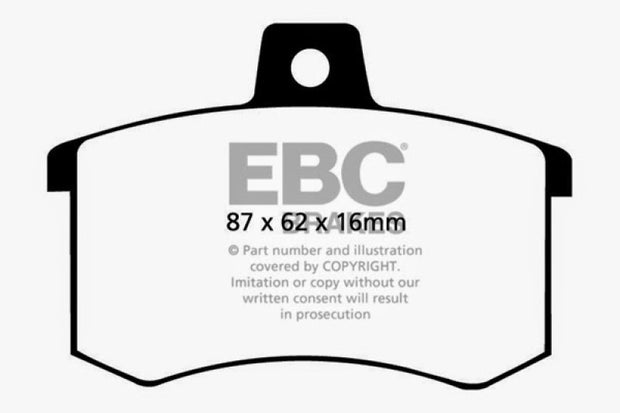 EBC 91-95 Alfa Romeo 164 2.0 Turbo Greenstuff Rear Brake Pads