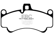 EBC 01-03 Porsche 911 (996) (Cast Iron Rotor only) 3.6 Twin Turbo GT2 Redstuff Front Brake Pads