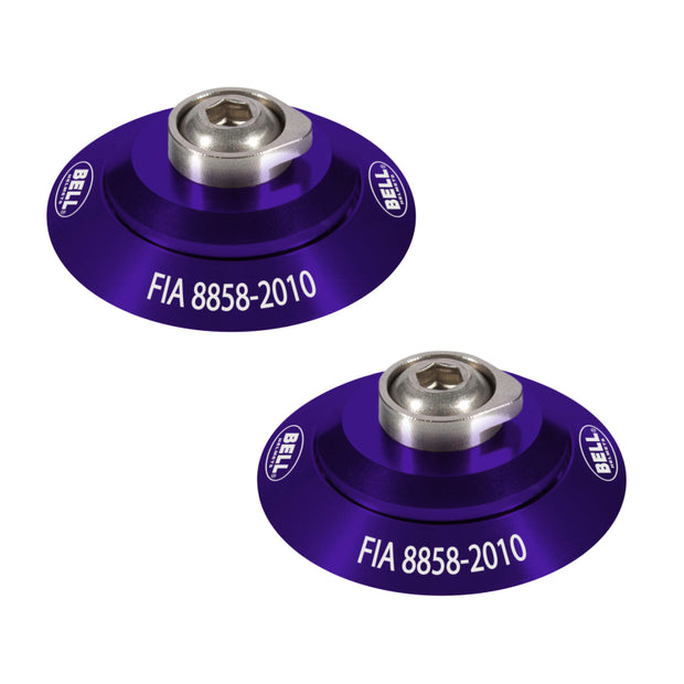 Bell HANS Clip Set - Purple FIA8858-2010