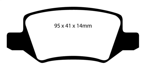 EBC 08-09 Mercedes-Benz B200 2.0 Greenstuff Rear Brake Pads