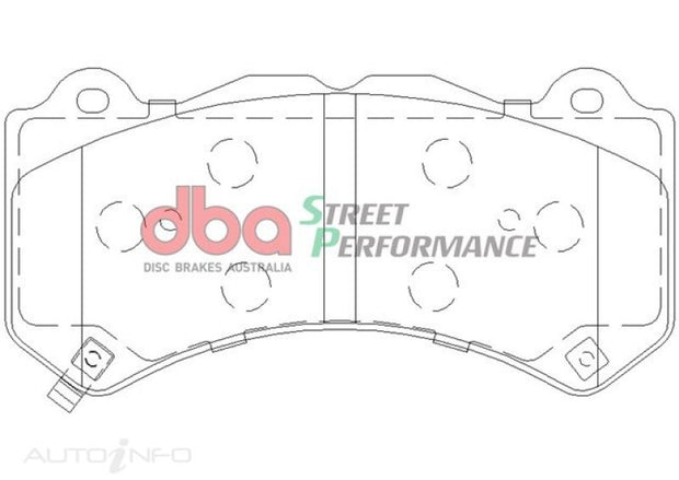 DBA 07-22 Nissan GT-R R35 Front Street Performance Brake Pad Kit