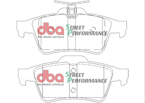 DBA 08-10 Chevrolet Cobalt (Rear Rotor) SP Performance Rear Brake Pads