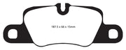 EBC 12-15 Porsche 911 (991) (Cast Iron Rotor only) 3.8 Carrera S Redstuff Rear Brake Pads