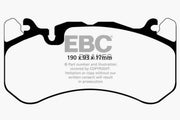 EBC 13-14 Audi RS7 4.0TT (w/Cast Iron Rotors & Trapezoid Weights) Yellowstuff Front Brake Pads