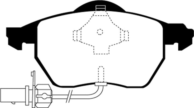 EBC 03-04 Audi A4 1.8 Turbo Yellowstuff Front Brake Pads