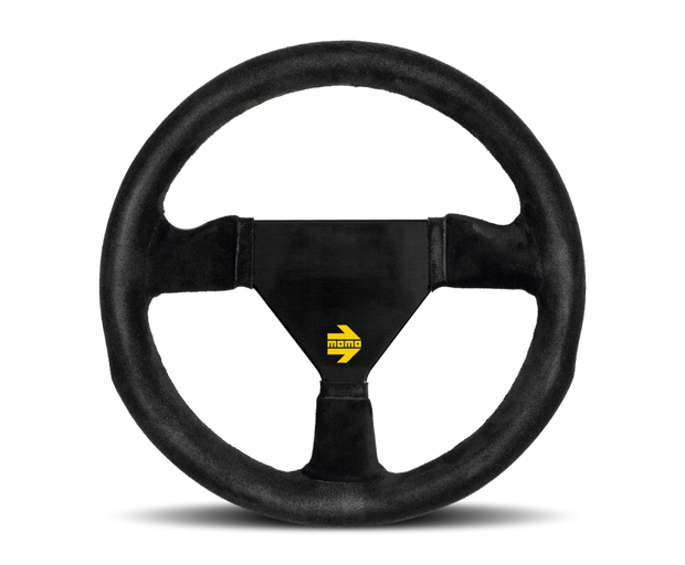 Momo MOD11 Steering Wheel 260 mm -  Black Suede/Black Spokes