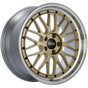 BBS LM 19x9 5x112 ET42 Gold Center Diamond Cut Lip Wheel -82mm PFS/Clip Required