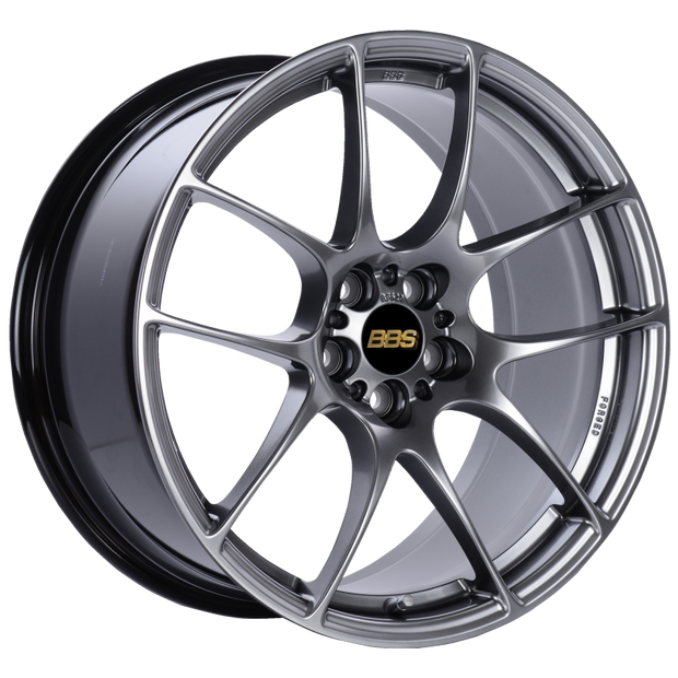 BBS RF 18x9 5x100 ET45 Diamond Black Wheel -70mm PFS/Clip Required