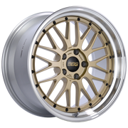 BBS LM 19x10 5x120 ET25 Gold Center Polished Lip Wheel -82mm PFS/Clip Required