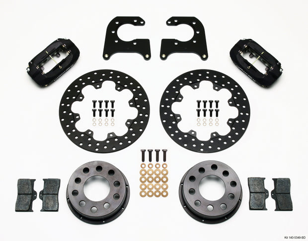 Wilwood Forged Dynalite Rear Drag Kit Drilled Rotor 58-64 Olds/Pont .690in Studs