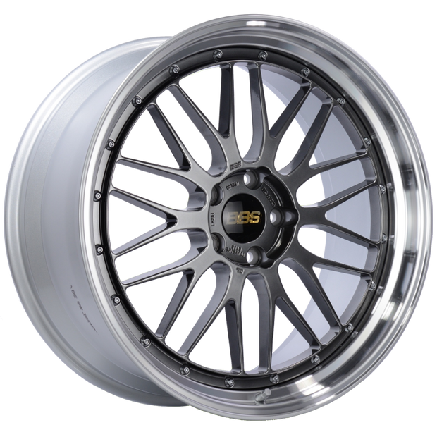 BBS LM 21x10 5x120 ET38 Diamond Black Center Diamond Cut Lip Wheel -82mm PFS/Clip Required