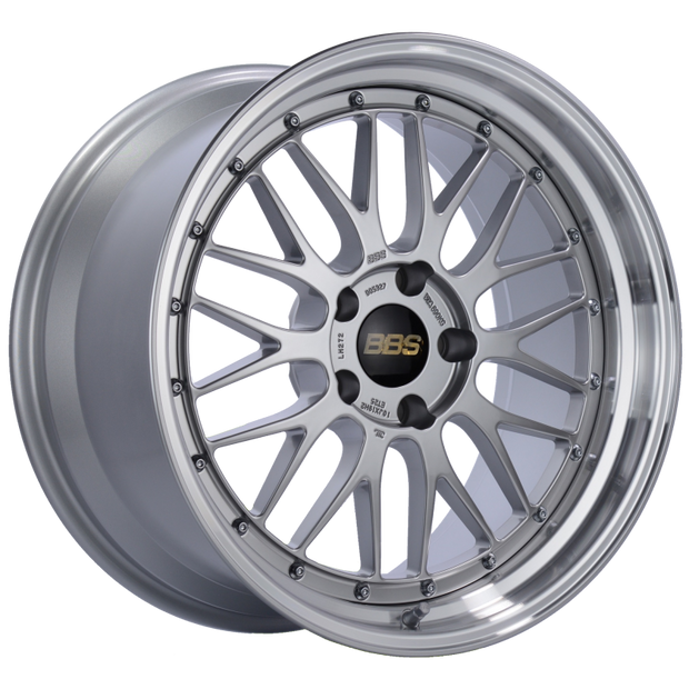 BBS LM 19x10 5x120 ET25 Diamond Silver Center Diamond Cut Lip Wheel -82mm PFS/Clip Required