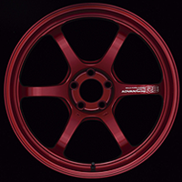 Advan R6 20x10 +25mm 5-112 Racing Candy Red Wheel