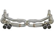 aFe Power Elite SS-304 Carbon Tip Dual Cat Back Exhaust 13-14 Porsche 911 C2S (991) H6-3.8L