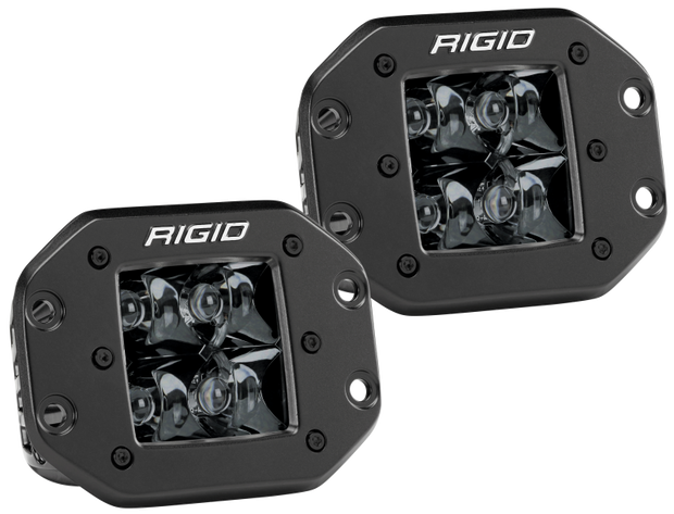 Rigid Industries D2 - Midnight Edition Flush Mount Spot Lights