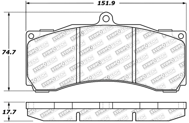 StopTech Performance ST-60 Front or Rear Caliper Brake Pads