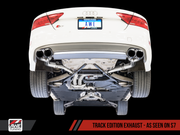 AWE Tuning Audi C7 / C7.5 S6 4.0T Track Edition Exhaust - Diamond Black Tips