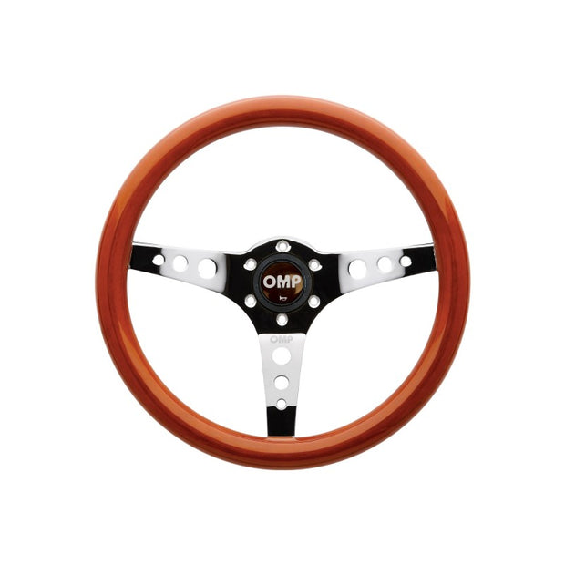 OMP Mugello Wooden Steering Wheel 360mm Handgrip Oval25X23mm