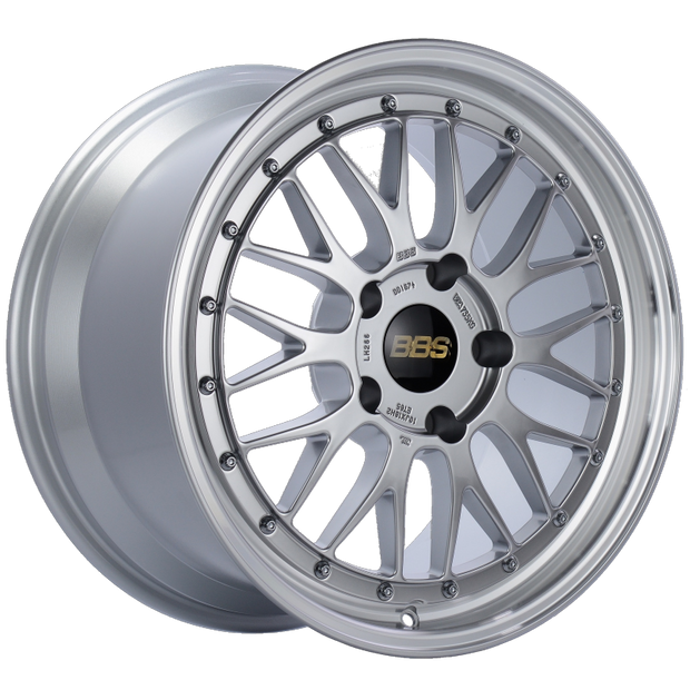 BBS LM 18x10 5x130 ET65 CB71.6 Diamond Silver Center Diamond Cut Lip Wheel