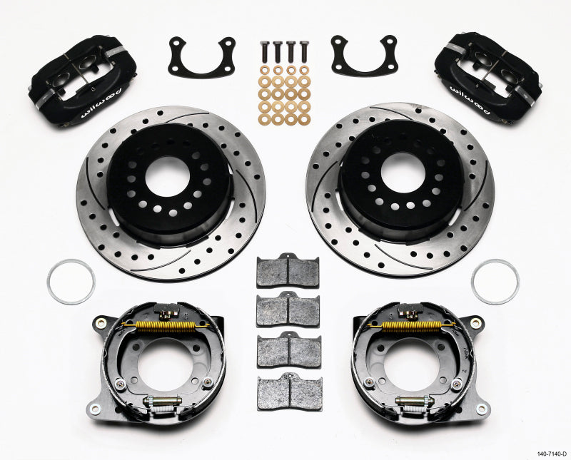 Wilwood Forged Dynalite P/S Park Brake Kit Drilled New Big Ford